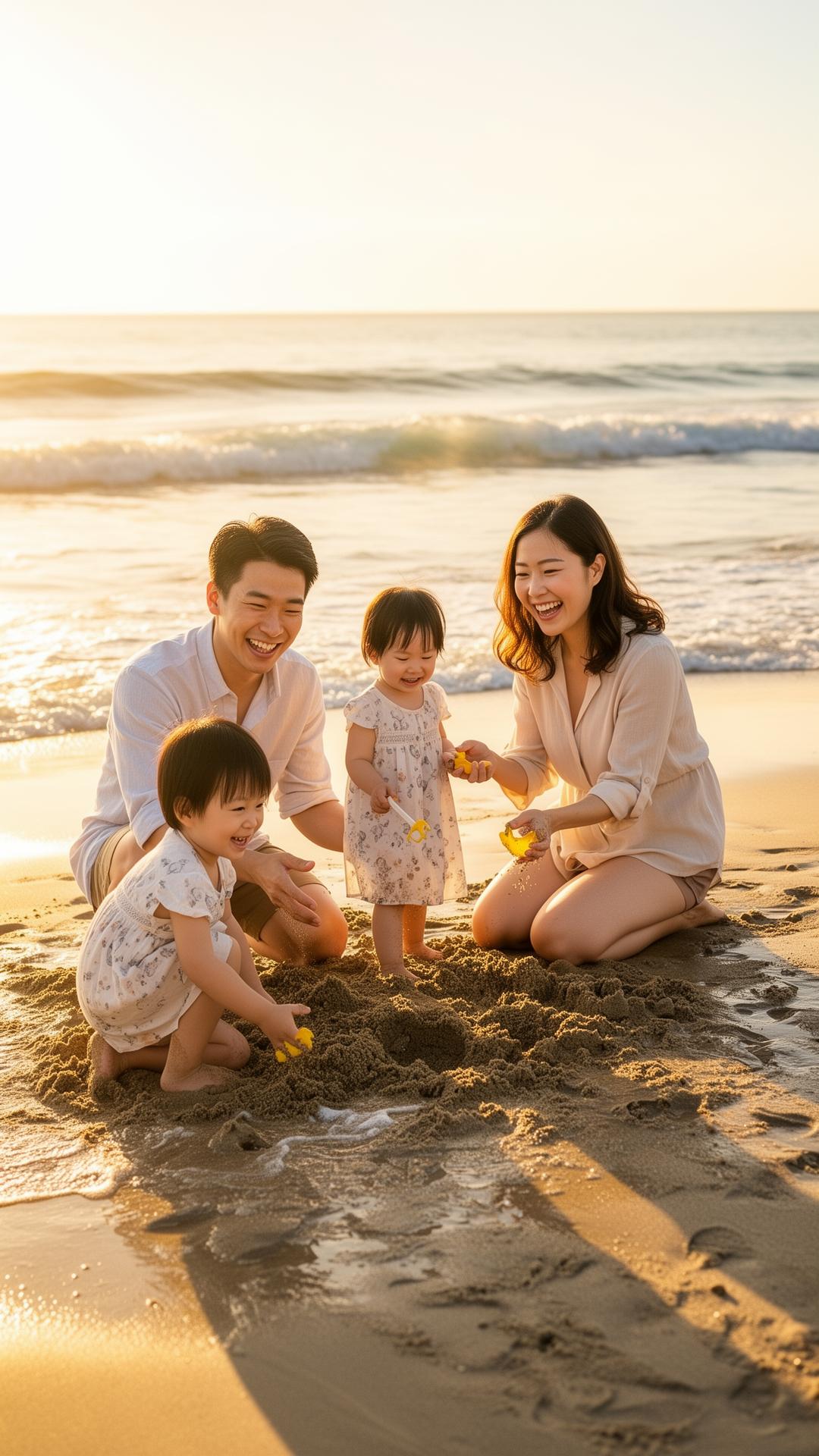 Family enjoying their future